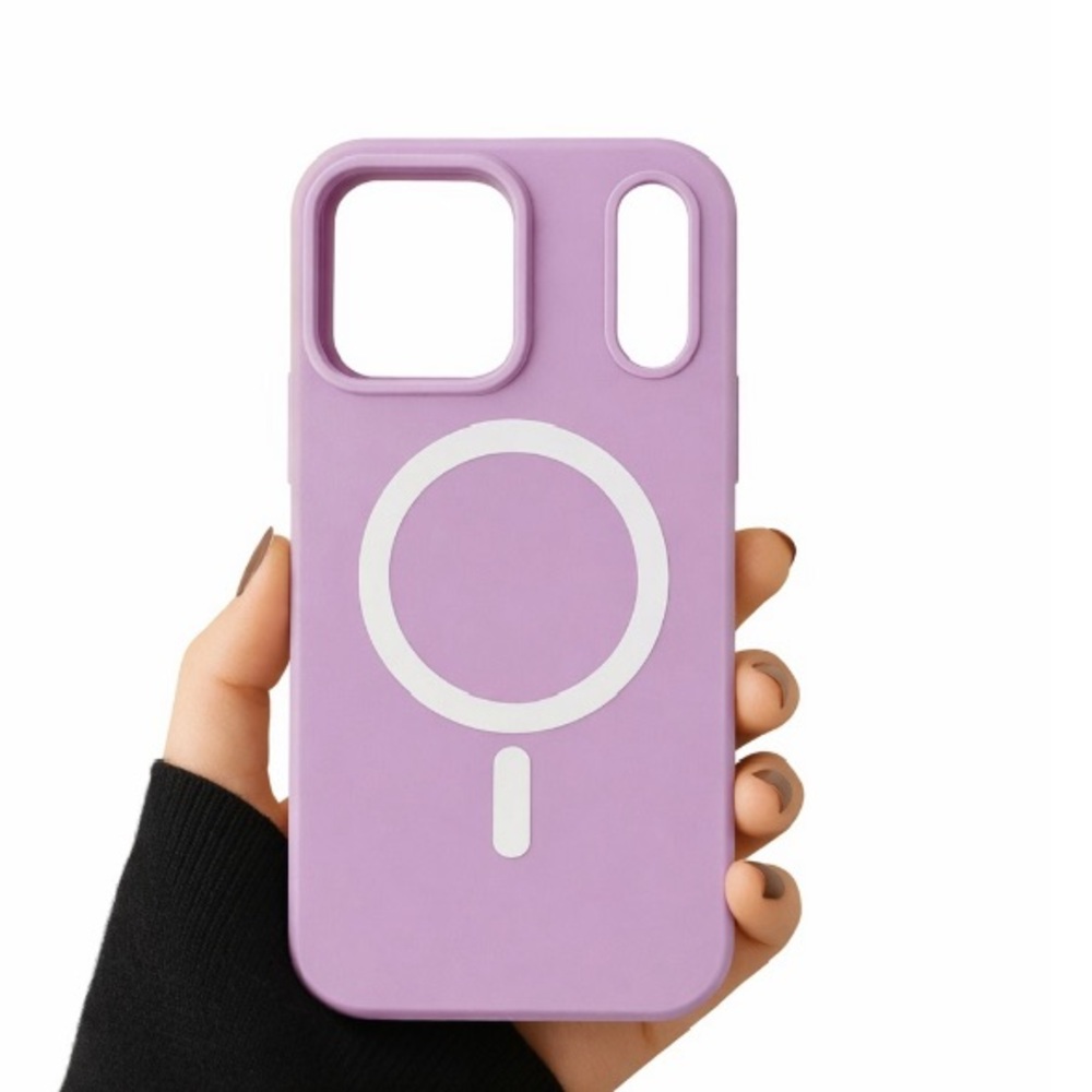 Apple iPhone Magnetic Wireless Charging Phone Case Anti Drop Light Purple